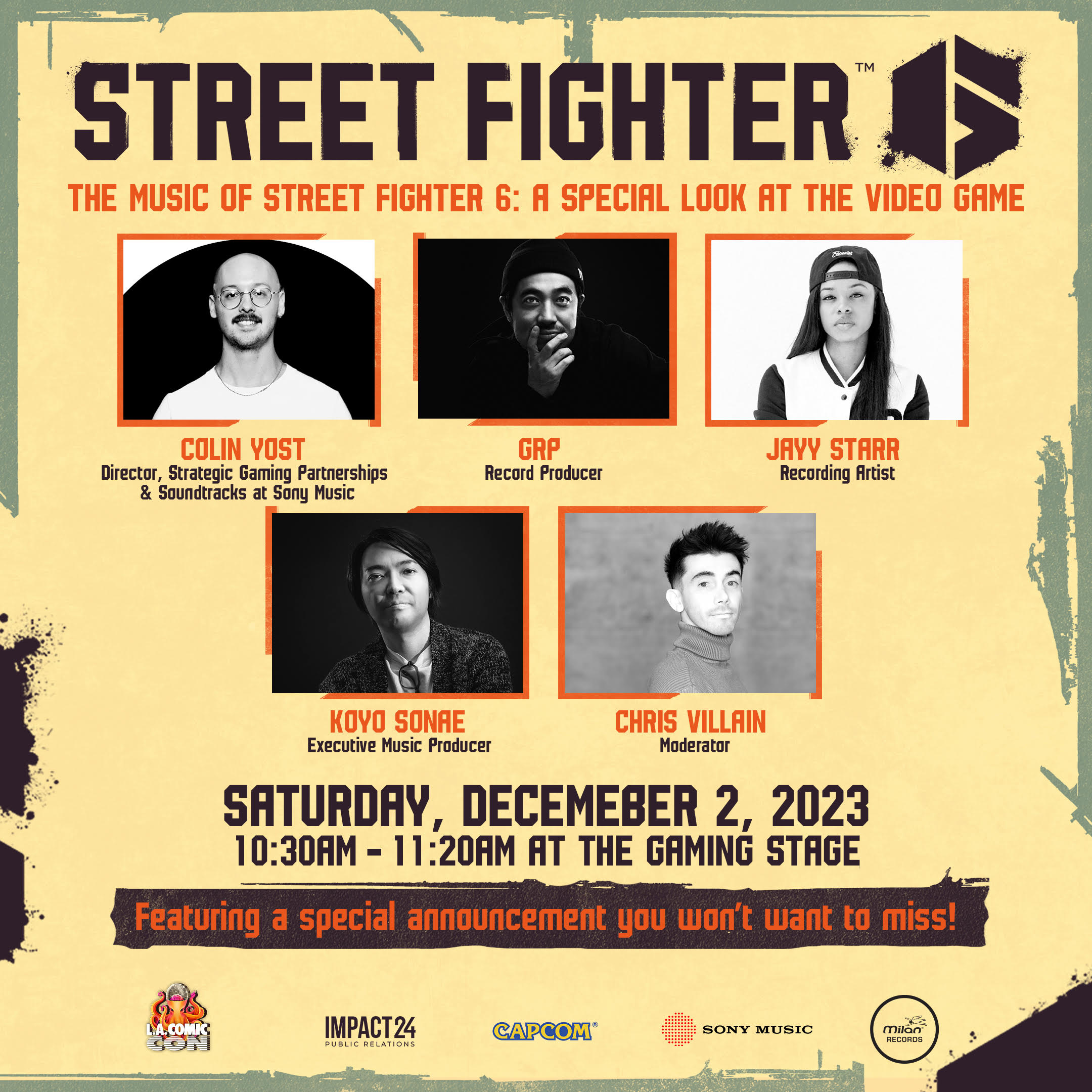 Official La Comic Con Poster Street Fighter 6